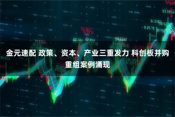 金元速配 政策、资本、产业三重发力 科创板并购重组案例涌现