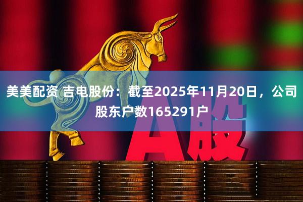 美美配资 吉电股份：截至2025年11月20日，公司股东户数165291户